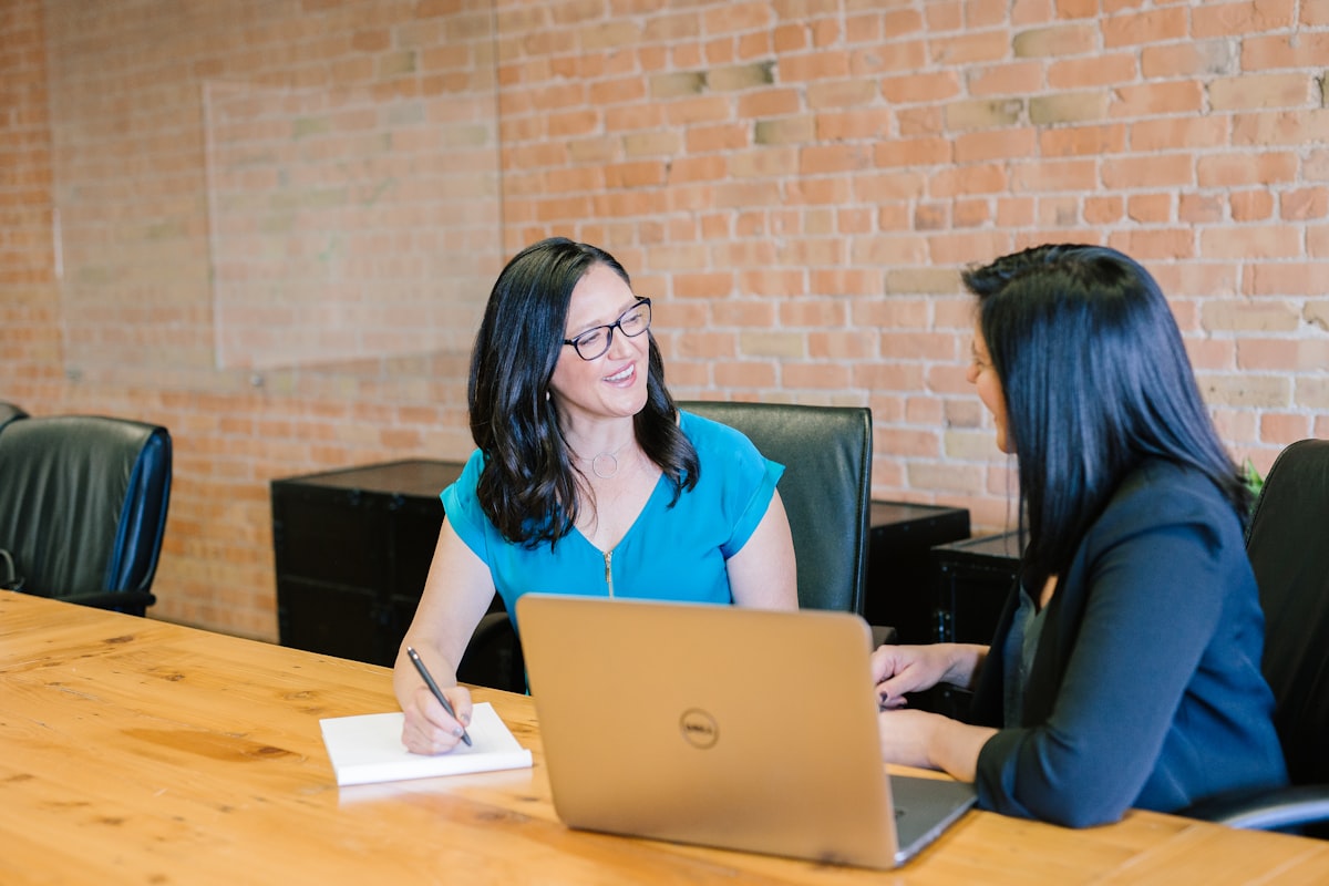 A female entrepreneur reviewing financial documents
